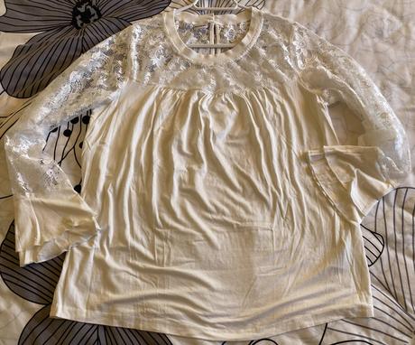 Tričko - top s čipkou bodyflirt v. 42, bonprix,42