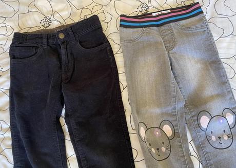 Menčestrové nohavice zn. h&m - l.o.g.g. v. 110, h&m,110