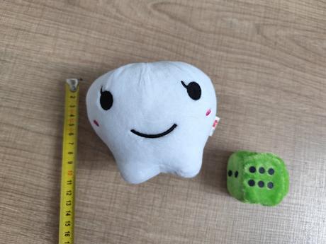 Plyšovy zúbok, kocka, 