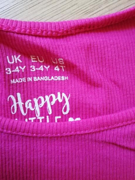 Sýto ružové tričko 98/104, f&f,98