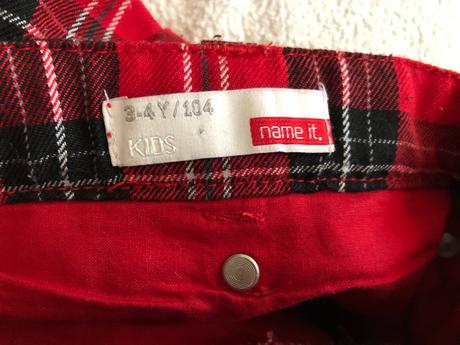 Károvaná suknička, name it,104