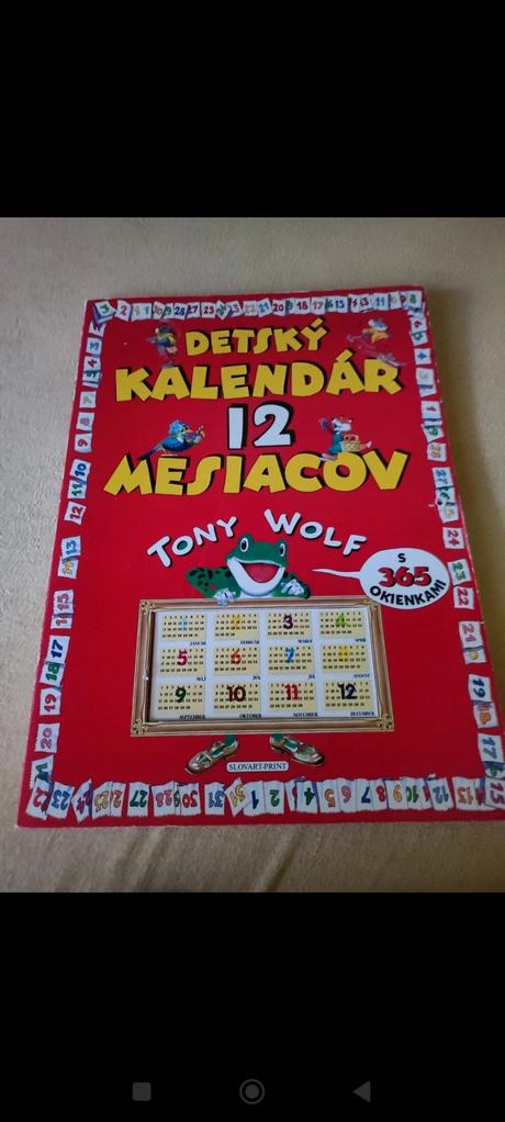 Detský kalendár 12 mesiacov kniha, 