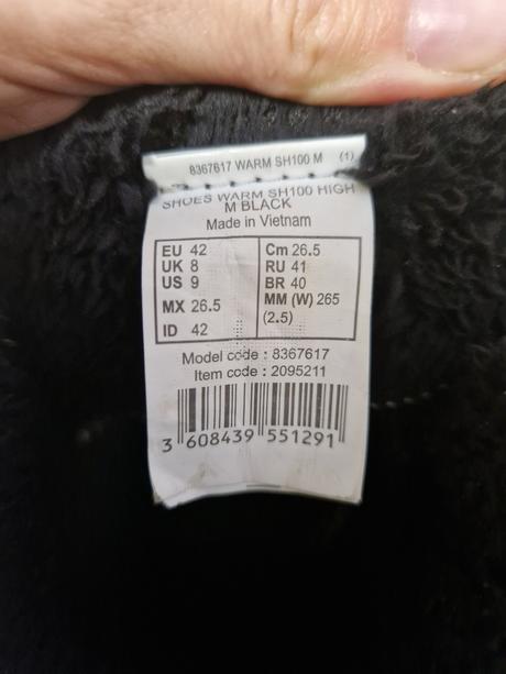 Zimné chlapčenské čižmy quechua sh100, quechua,42