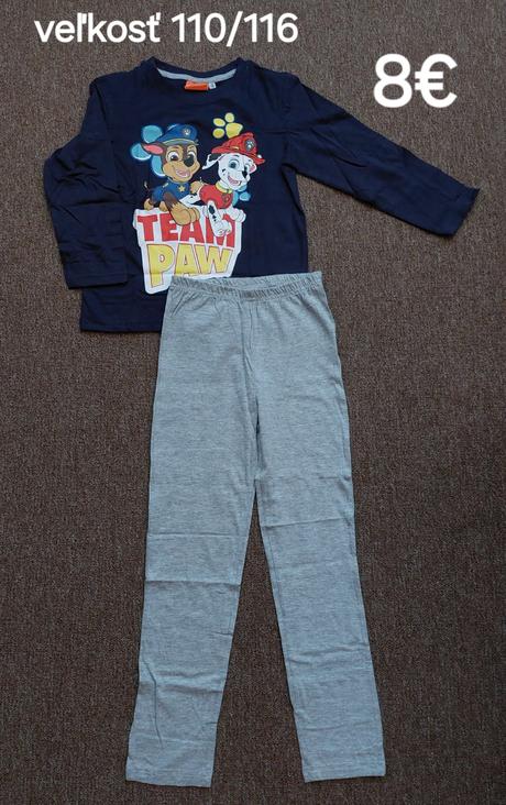Pyžamo paw patrol,..., 98 / 104 / 110 / 116