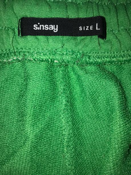 Zelené šortky sinsay, sinsay,l