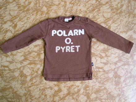 Hnedé tričko s dlhým rukávom, 1- 1 1/2r., 86