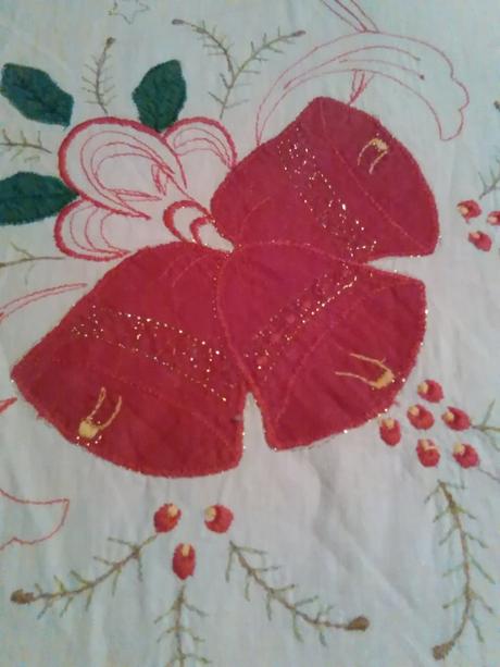 Obrus okrúhly vianočný, 