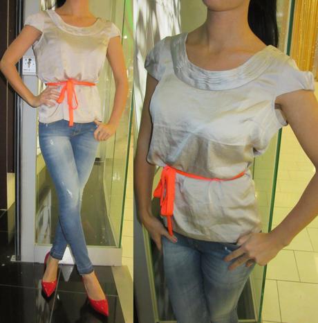 Hm saténový top-m, h&m,m