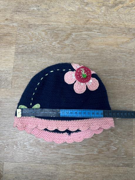 Handmade čiapka s kvietkom, 98