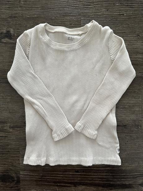 Rebrované tričko dlhý rukáv, lindex,92