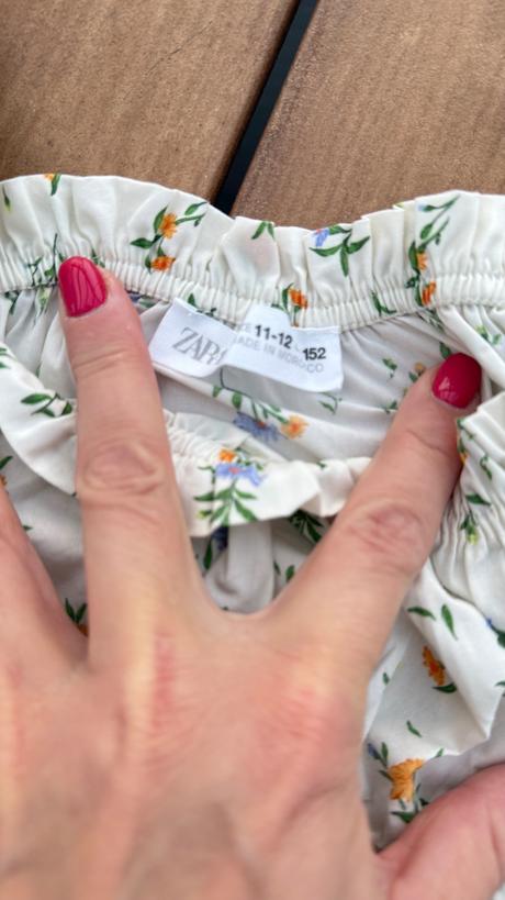 Nariasený kvetinový top zara 152, zara,152