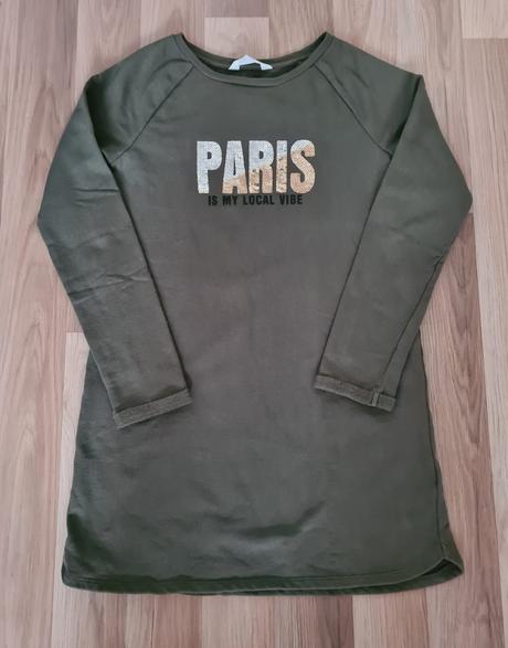 Šaty zelené, h&m,158