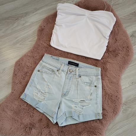 Xs sortky potrhane, aeropostale,xs