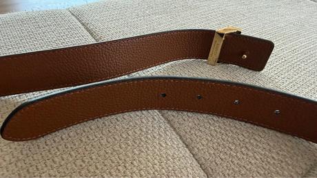 Ralph lauren obojstranný kožený opasok m-l, ralph lauren