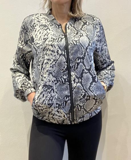 Dámska bombera bunda hadí vzor, xl