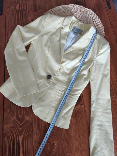 Krátke sako h&m 34 zlte, h&m,s