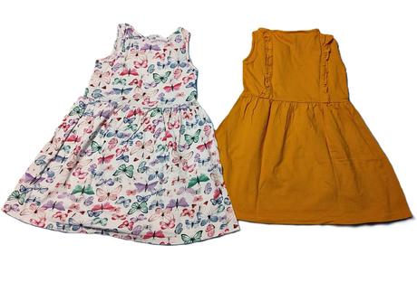 Dievčenské letné šaty 2ks, h&m,110