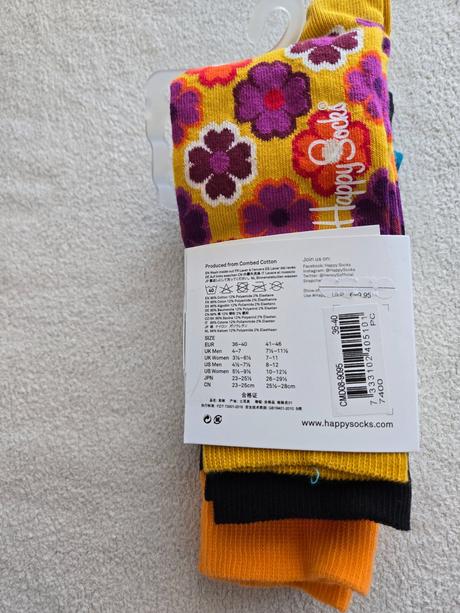 Happy socks sada ponoziek vel.36-40, 36 / 37 / 38 / 39 / 40