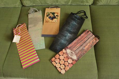 Darčekové tašky na víno, alkohol, 