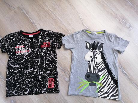 Predám pekné 2x tričká, h&m,134