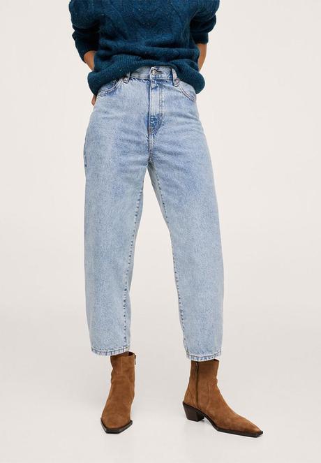 Barrel jeans mango antonela 34, mango,34 / xs