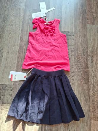 Krasny set suknicka + tricko ovs, nove, ovs,110