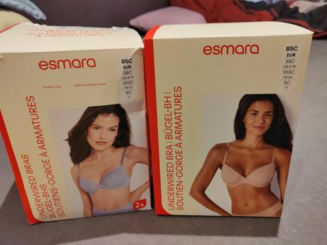 Podprsenky nové, esmara,85c