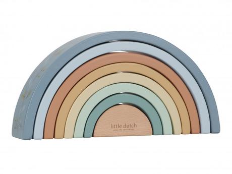 Little dutch skladačka drevená dúha forest friends,