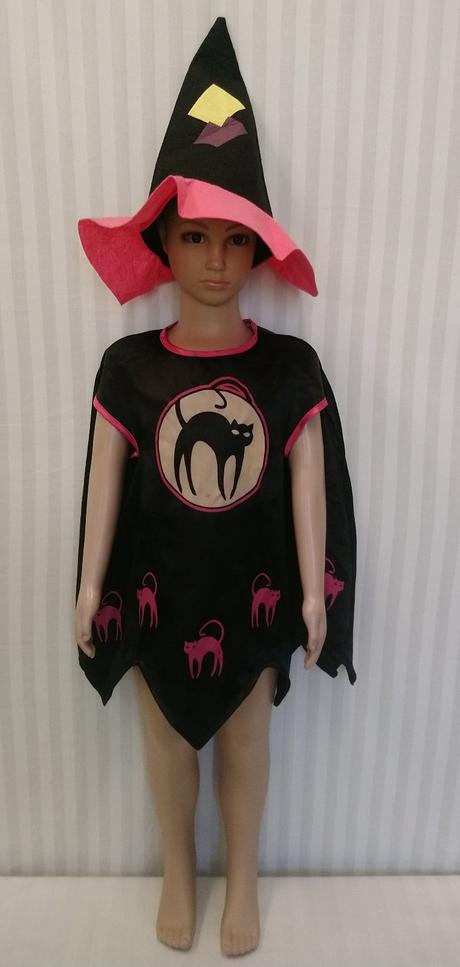 2dielny kostým čarodejnica s klobúkom bruja, 80-92, 
