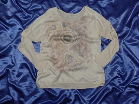 Luxusný maslový top s potlačou, s