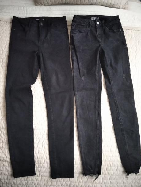 2x rifle s vysokým pásom, denim,34