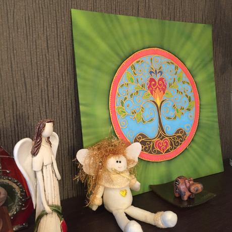 Strom zivota malovane na hodvab, 