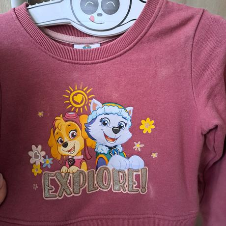 Mikinové šaty paw patrol pre dvojičky, nickelodeon,110