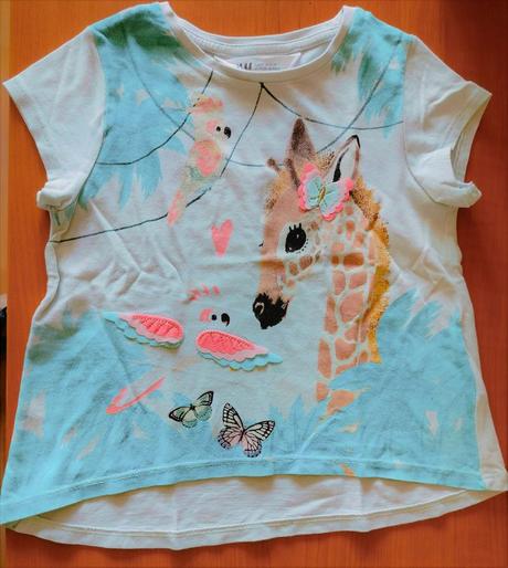 Tričko žirafka, h&m,92