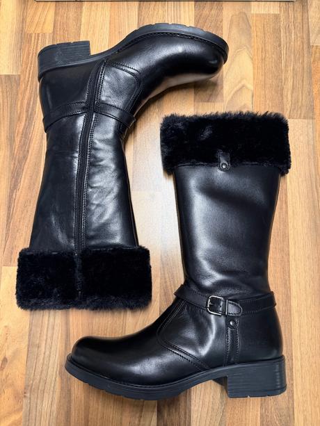 Kožené čižmy - nenosené, humanic,39