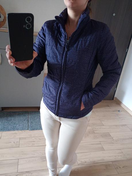 Dámska prešívaná bunda cropp, s