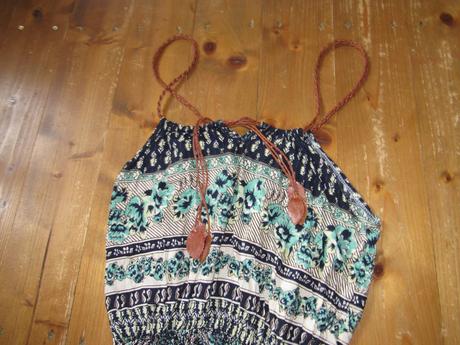 Vzorované maxi šaty, s