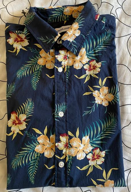 Bavlnená košeľa s potlačou jack&jones v. l, l