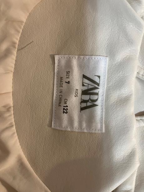 Koženková dievčenská bunda, zara,122