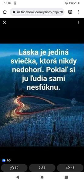 Láska je jediná sviečka, ktorá nikdy nedohorí