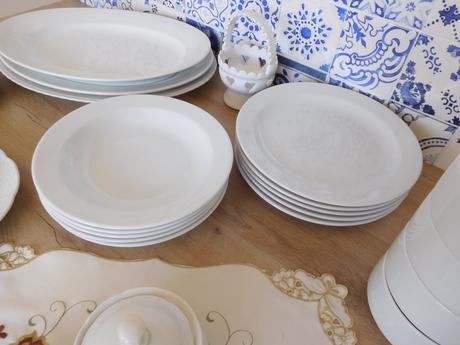 Biely porcelán do na stolovanie,