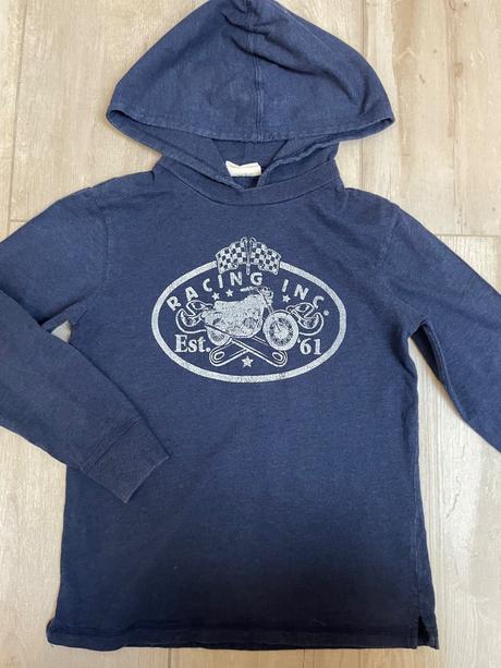 Tričko s kapucňou, mini boden,128