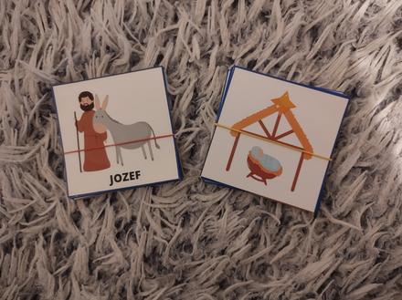 Biblické vianočné kartičky pre deti,