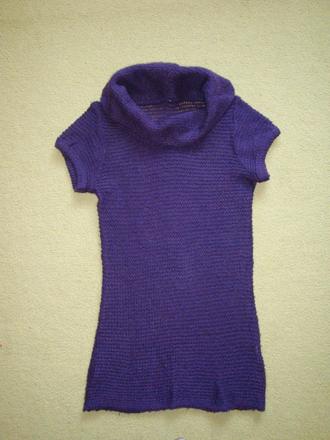 Dlhý pletený sveter/šaty, 158