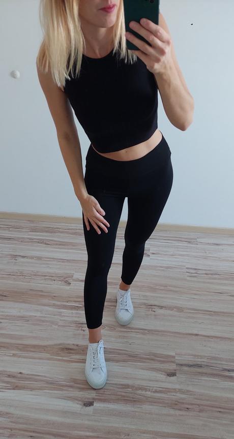 Čierny croptop tally weijl, tally weijl,xs