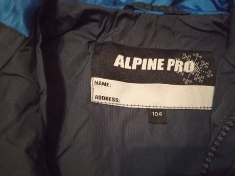 Chlapčenska bunda, alpine pro,104