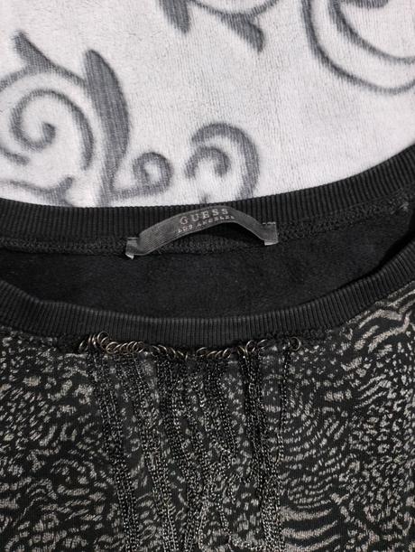 Guess krásna crop mikina s retiazkou, guess,s