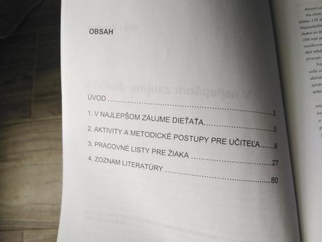 V najlepšom záujme dieťaťa, 