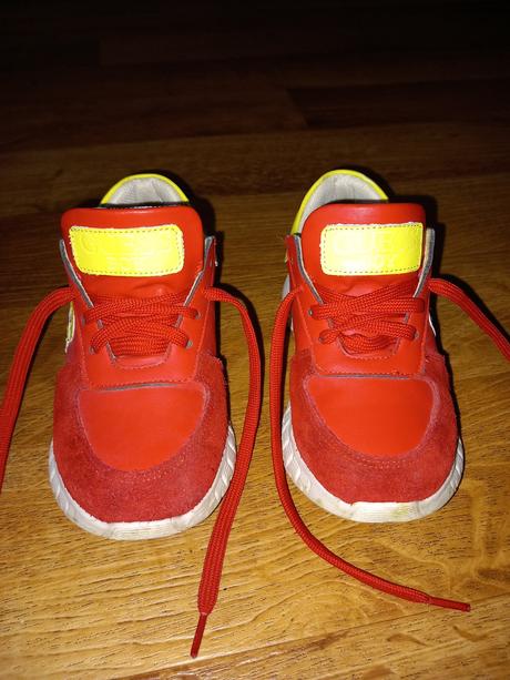 Červeno žlté tenisky guess 29tky, guess,29