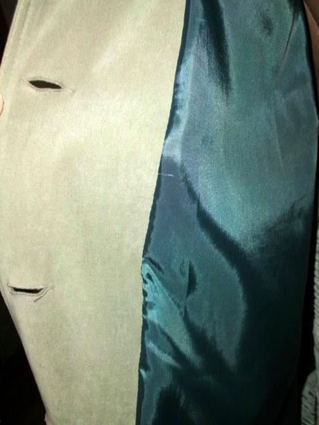 Dlhý kabát na prechodné obdobie pre moletku, xl